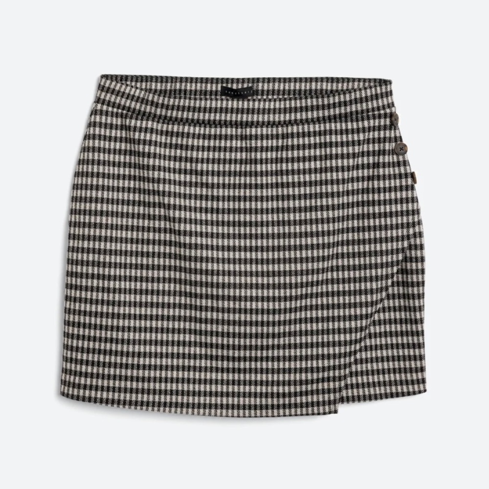 Sanctuary Daria Button Detail Mini Skirt